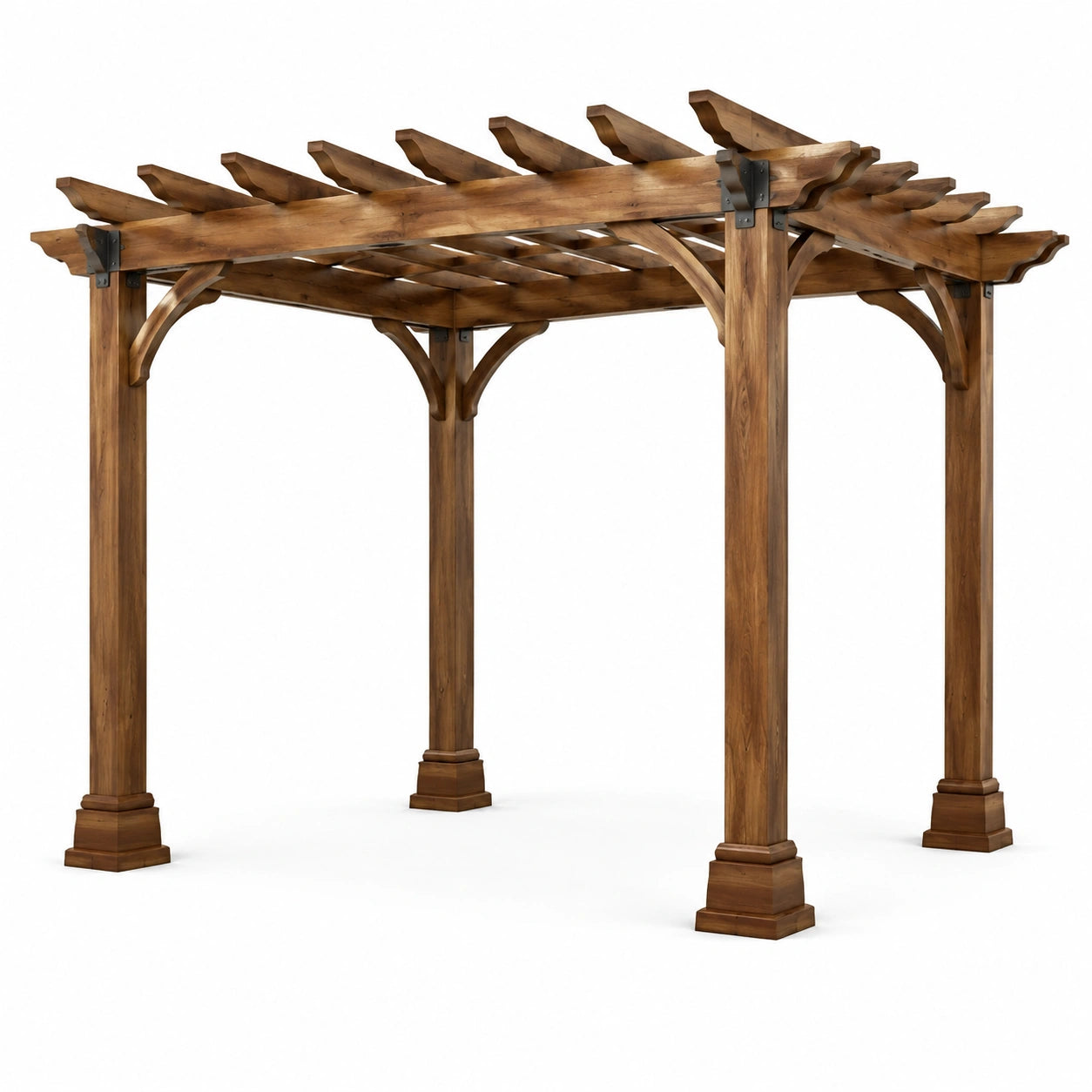 Pérgola de Madera de Acacia Marrón