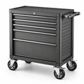Carro de herramientas de metal 76 x 88 x 46 cm con ruedas de caucho